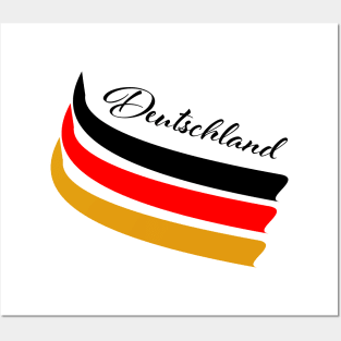 Deutschland und Flagge - German flag Posters and Art